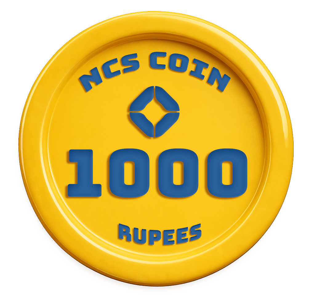 NCS Coin ₹1000 Front