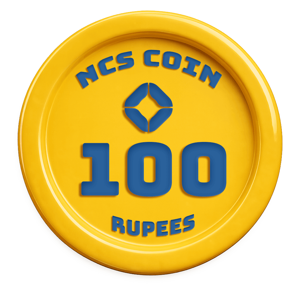 NCS Coin ₹100 Front