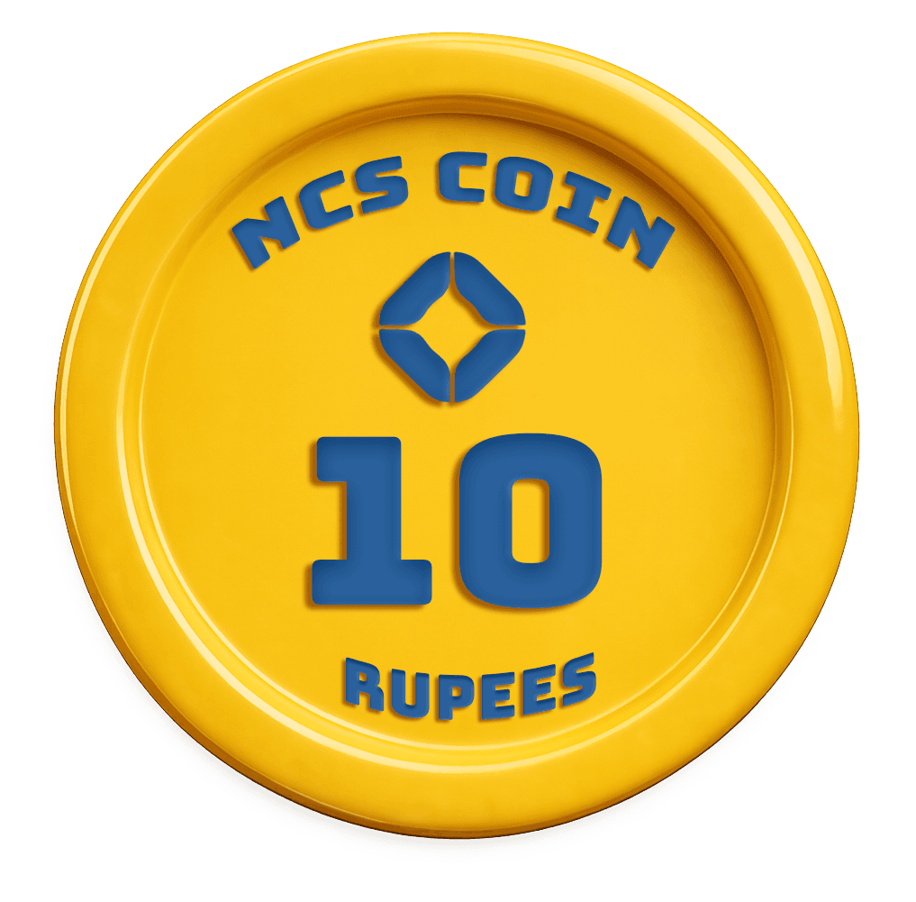 NCS Coin ₹10 Front