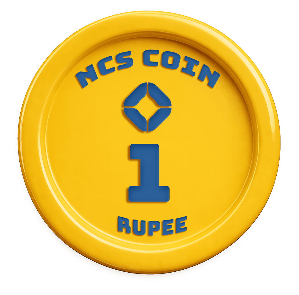 NCS Coin ₹1 Front