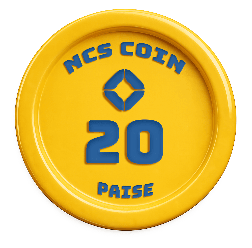 NCS Coin 20 Paise Front