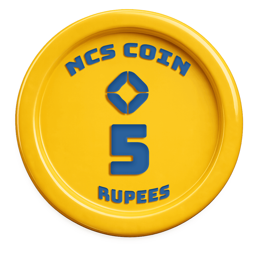 NCS Coin ₹5 Front